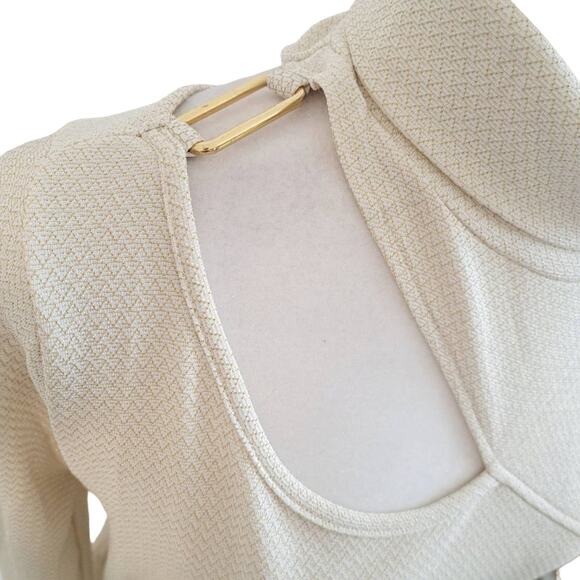 Willow Drive Cut Out Turtleneck Long Sleeve Top - Picture 3 of 9